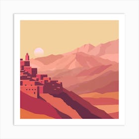 Moroccan Village Art Print