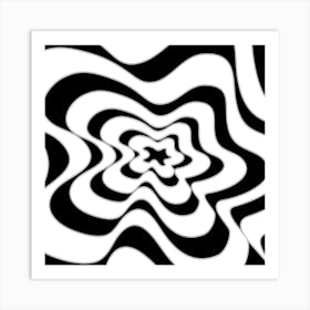 Black And White Swirls 1 Art Print