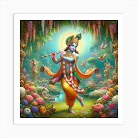 Lord Krishna 18 Art Print