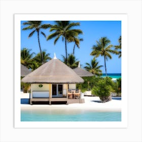 Hut On The Beach 5 Art Print