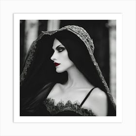 Gothic Beauty Art Print