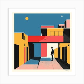 Man In The Alleyway Art Print