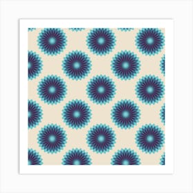 Colorful Retro Pattern 20 Art Print