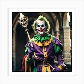 Joker In Costume Art Print