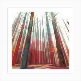 Colorful Trees 4 Art Print