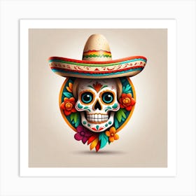 Day Of The Dead Skull 74 Art Print