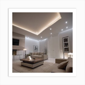 Modern Living Room 1 Art Print