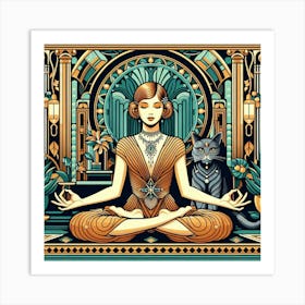 Deco Woman 1 Art Print