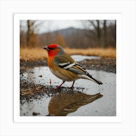 Red-Winged Blackbird Art Print