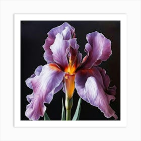 Purple Iris Art Print