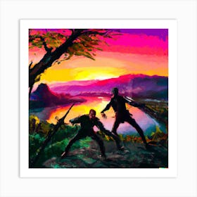 At sun set Art Print