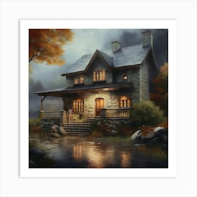 House In The Woods Art Print