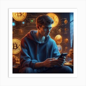 Bitcoin Wallet Art Print