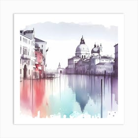 Watercolor Venice Art Print