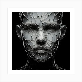 Shattered Face Art Print