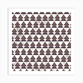 Marble Triangles Art Print