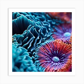 Close Up Of Colorful Flowers Art Print