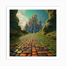 Green Orange Brick Road Leading To Green Aba 0f296c4f Fb0c 43ec 90a4 08dade43f858 Art Print