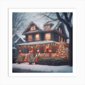 Christmas House 87 Art Print