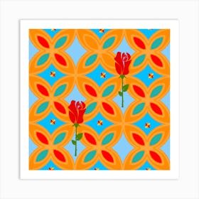 Red Roses Art Print