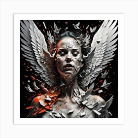 angel wings 3 1 Art Print