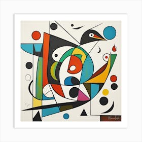 Modern Art Series Human And Bird 2: limited print of 150 only Art Print