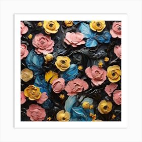 Floral pattern 1 Art Print