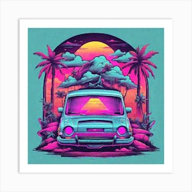 Psychedelic Car Art Print