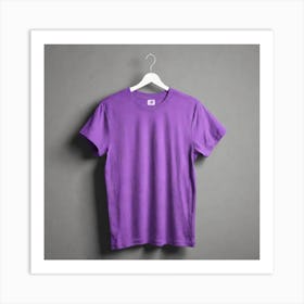 Purple T - Shirt 4 Art Print