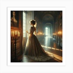 Woman By The Window 3 Art Print