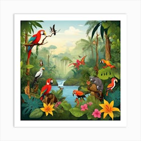 Tropical Jungle 3 Art Print