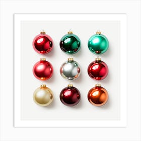 Christmas Ornaments 1 Art Print