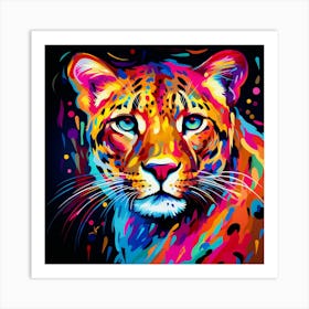 Colorful Leopard Art Print