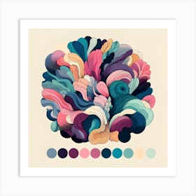 Color Palette Design Art Print