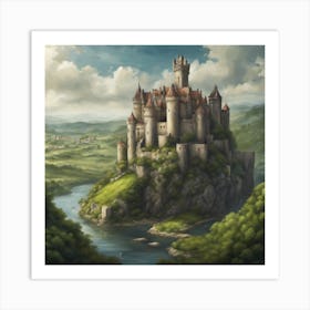 an amazing castle Art Print