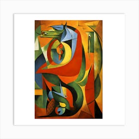 Horse By Cubism Art Print