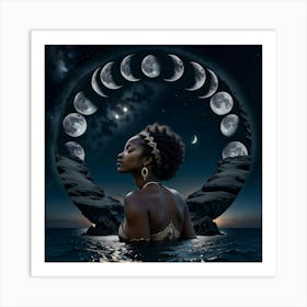 Moon Phases Art Print