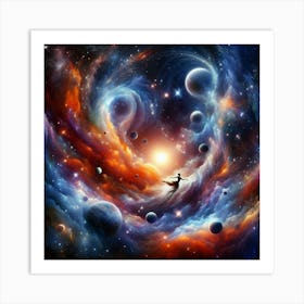 Space Painting Art Print