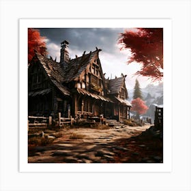 Rustic Cabin Art Print