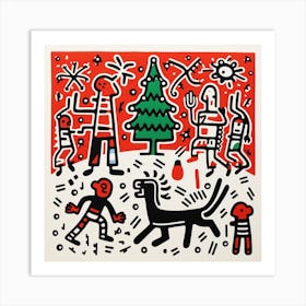 Harry KoboAbstract Christmas Art Print