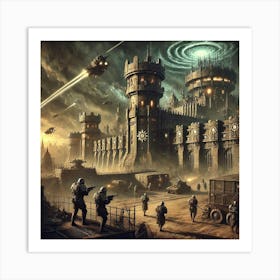 Venusian Enclave Military Fortresses Converted Art Print