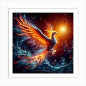 Digital Phoenix01 Art Print