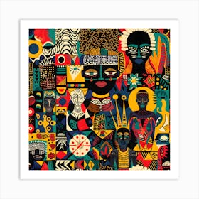 African Pattern Art Print