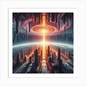 Sci - Fi City Art Print