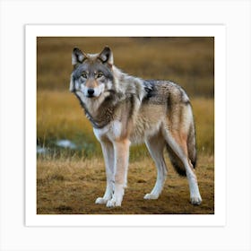 Gray Wolf Art Print