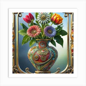 Vase Unique And Rare Decorative Antique 11 Art Print