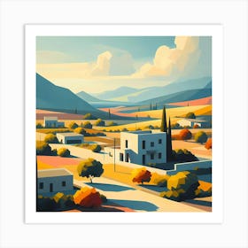 Landscape Painting 141 Art Print