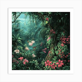 Tropical Jungle Art 2 Art Print