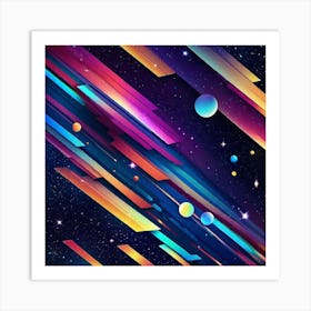 Abstract Galaxy Wallpaper Art Print