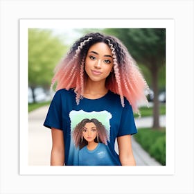 Portrait Of A Young Girl Art Print